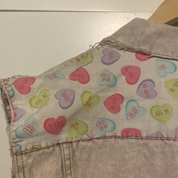 Vintage 80’s Love Denim Vest - Picture 7 of 9